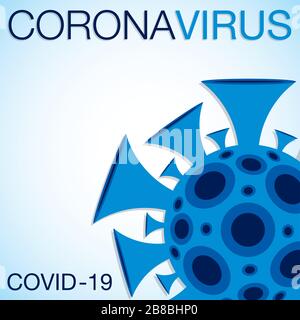 Coronavirus, Kovid-19, 2019-ncov-Zeichen im Vektorformat. Stock Vektor