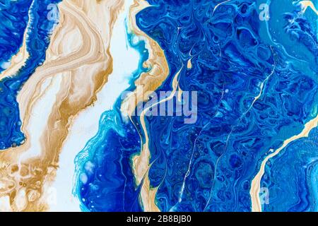 Bunte Kunst der Textur Fluid Kunst abstrakt bunte Textur, Tapete, Hintergrund für Design und Kreativität. Farbmischung, moderne Kunst Stockfoto
