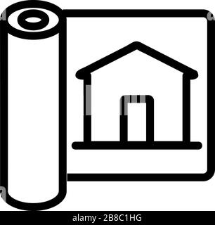 Design Apartment Icon Vector Outline Illustration Stock Vektor