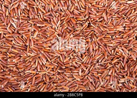 Hintergrund von Camargue roter Reis Stockfoto