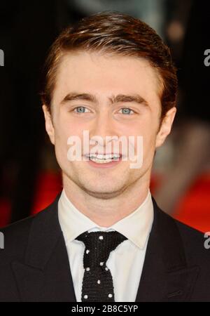 Daniel Radcliffe. Weltpremiere von "The Women in Black", Royal Festival Hall, London. GROSSBRITANNIEN Stockfoto