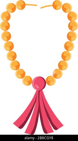 muslim tasbih auf weißem Hintergrund Vektorgrafiken Design Stock Vektor
