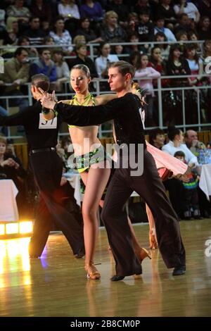 Tanzshow Ballroom für immer mit auf dem Kreuzfahrtschiff "Celebrity Reflection" Stockfoto