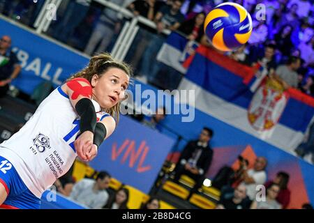 teodora pusi&#x107; (serbien) während der Saison 2019/20 der Volleyballspieler, Volleyball Intenationals in conegliano (tv), Italien, 01. Januar 2020 Stockfoto