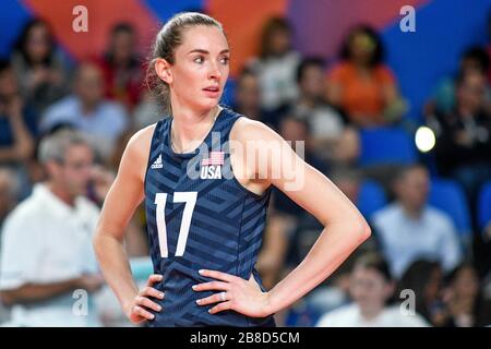 megan courtney (usa) während der Saison 2019/20 der Volleyballnationalspieler, conegliano (tv), Italien, 01. Januar 2020, Volleyball Intenationals Stockfoto