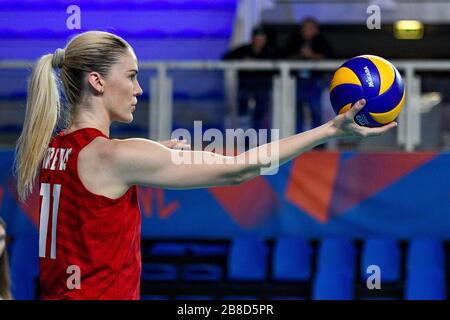 Conegliano (Tv, Italien. Januar 2020. conegliano (tv), Italien, 01. Januar 2020, Andrea Drews (USA) während - Credit: LM/Ettore Griffoni Credit: Ettore Griffoni/LPS/ZUMA Wire/Alamy Live News Stockfoto