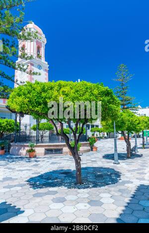 Plaza del Reloj, Estepona, Andalucia, Spanien, Europa Stockfoto