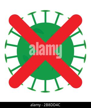 Abbildung grafischer Vektor des Corona-Virus Stock Vektor