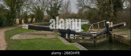 Marsworth Lock, Hertfordshrie Stockfoto