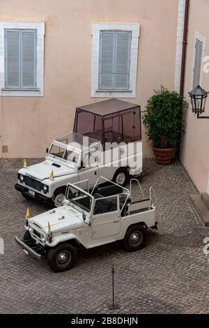 Rom 10. November 2019. Die Sommerresidenz des Papstes, die großen Räume und die fertige Ausstattung. Stockfoto