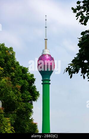 Sri Lanka, Colombo - 31. Dezember 2019 - der Lotus-Turm in Colombo Stockfoto