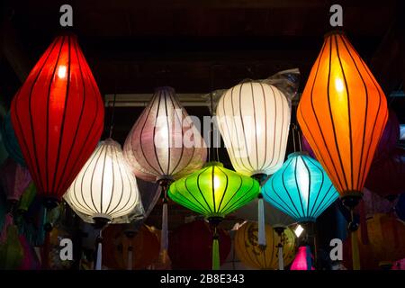 Handgefertigte Seidenlaternen in Hoi an, Vietnam Stockfoto