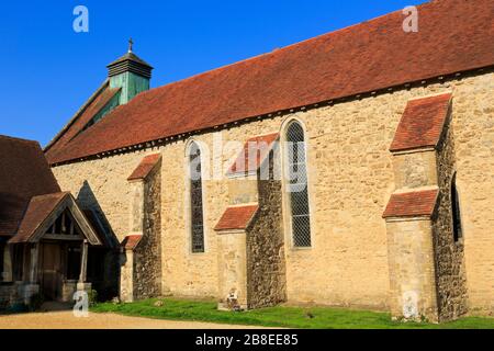 Die Abteikirche, Beaulieu Village, New Forest, Hampshire, England, Großbritannien Stockfoto