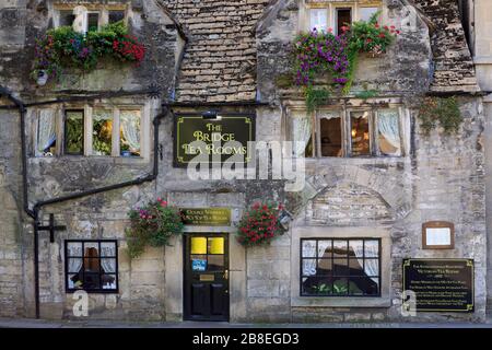 The Bridge Tea Rooms, Bradford on Avon, Wiltshire, England, Großbritannien Stockfoto