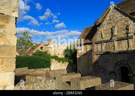 Sächsische Kirche St. Laurence, Bradford on Avon, Wiltshire, England, Großbritannien Stockfoto