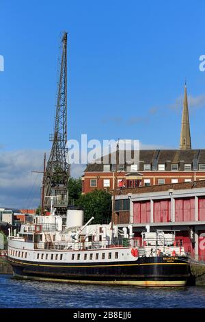 Balmoral im Princes Wharf, Bristol, Bristol County, England, Vereinigtes Königreich Stockfoto