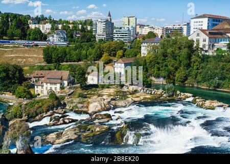 Der Rheinfall in Schaffhausen in der Schweiz Stockfoto