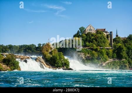 Der Rheinfall in Schaffhausen in der Schweiz Stockfoto