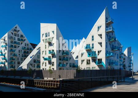 Eisberghäuser in Aarhus, Dänemark Stockfoto
