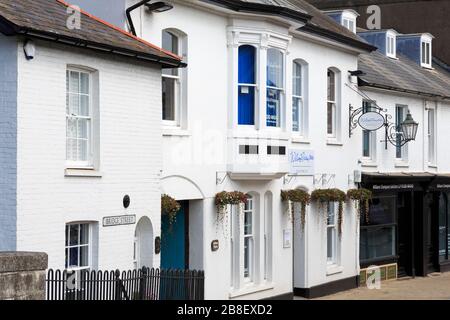 Bridge Street, Christchurch Town, Dorset, England, Großbritannien Stockfoto