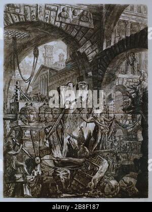 Giovanni Battista Piranesi - Le Carceri d'invenzione - zweite Ausgabe Stockfoto