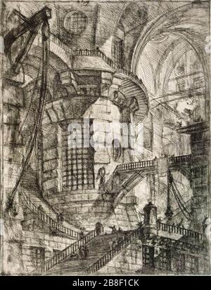 Giovanni Battista Piranesi - Rundturm Stockfoto