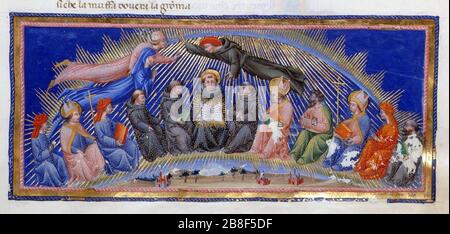 Giovanni di paolo, paradiso 23 dante, beatrice e santi. Stockfoto