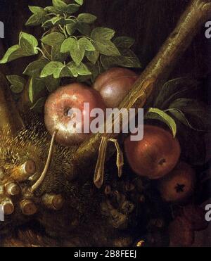 Giuseppe Arcimboldo - die vier Jahreszeiten in einem Kopf (Detail) Stockfoto