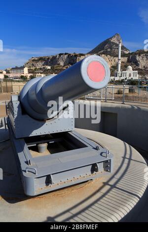 Hardings Batterie, Europa Point, Gibraltar, Großbritannien, Europa Stockfoto