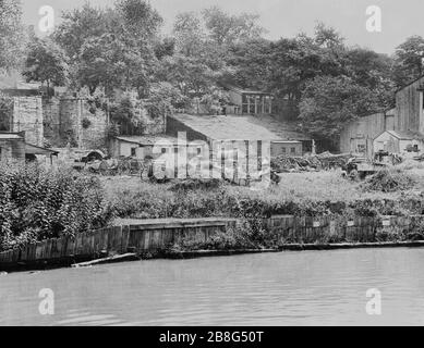 Godey Lime-Brennöfen (Ruinen). Stockfoto