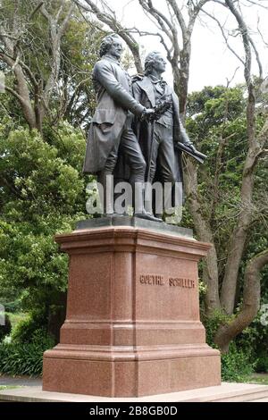 Goethe-Schillerdenkmal - Goldenes Tor, San Francisco, CA - Stockfoto