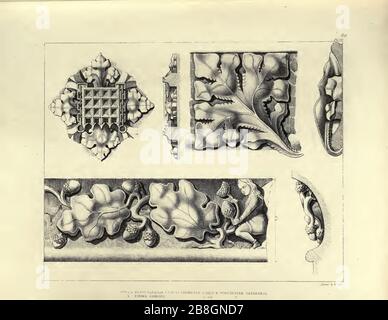 Gotische Verzierungen, ausgewählte aus verschiedenen alten Gebäuden, sowohl in England als auch in Franc, während der Jahre von 188, 189 und 184 - Agustus Pugin 45. Stockfoto