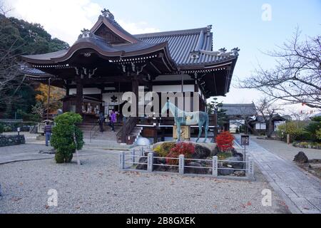 Asuka Japan - 1. Dezember 2013 - Tachibana-dera Tempel in Asuka Stockfoto