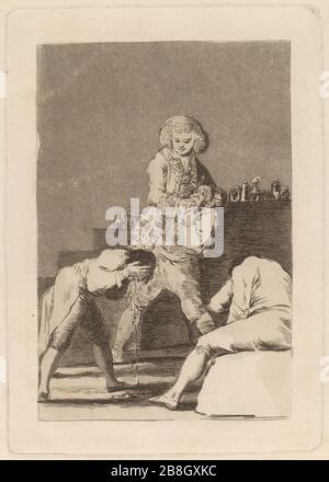 Goya - Al Conde Palatino (dem Palatin). Stockfoto