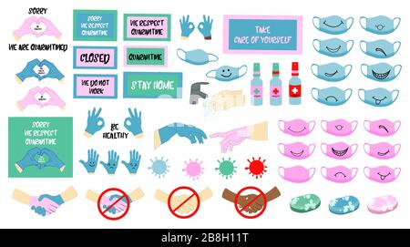 Coronavirus 2019-nCoV Infografik, Elemente, Menschen zeigen Coronavirus Symptome und Risikofaktoren. Gesundheit und Medizin. Roman Coronavirus 2019 Stock Vektor