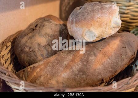 Traditionelles Maltesisches Brot Stockfoto