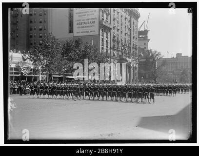 GROSSARMEE DER REPUBLIK. PARADE AN DER EINFRIEDUNG VON 1915. BLICK AUF DIE PARADE Stockfoto