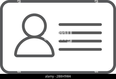 Id-Karte oder Namensschild oder ID-Karte business, leer Design Illustration, isoliert Stock Vektor