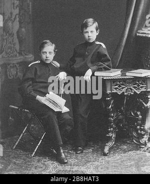 Großherzöge Konstantin und Dimitri Constantinovich. Stockfoto