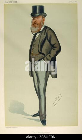 John Eldon Gorst, Vanity Fair, 1880-07-31. Stockfoto