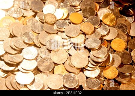 Gulak ist der traditionelle Name eines Münzbehälters oder indischen Sparschwein, in der Regel von Kindern im ländlichen Indien verwendet, Münze Stockfoto