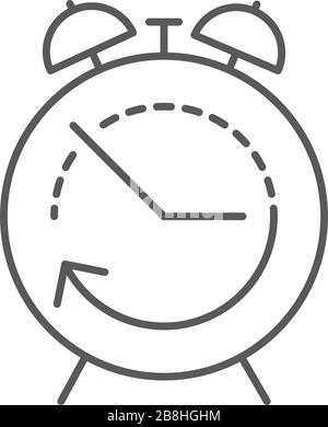 Wecker vektorsymbol Konzept Design auf weißem Hintergrund Stock Vektor