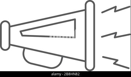 Förderung symbol Vektor icon Konzept, auf weißem Hintergrund Stock Vektor