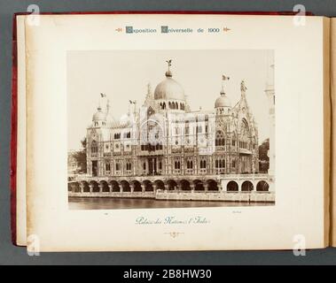 PARIS EXPO 1900 - PALAST DER NATIONEN, ITALIEN Ausstellung Universelle Paris 1900. Palais des Nations, l'Italie. Photographie de Neurdein Frères. Musée des Beaux-Arts de la Ville de Paris, Petit Palais. Stockfoto