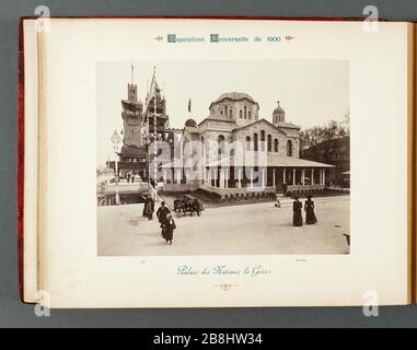 PARIS EXPO 1900 - PALAST DER NATIONEN, GRIECHENLAND Ausstellung Universelle Paris 1900. Palais des Nations, la Grèce. Photographie de Neurdein Frères. Musée des Beaux-Arts de la Ville de Paris, Petit Palais. Stockfoto