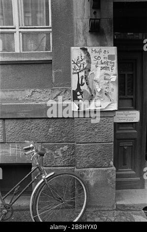 Leipzig, Ostdeutschland, Anfang September 1989. Stockfoto