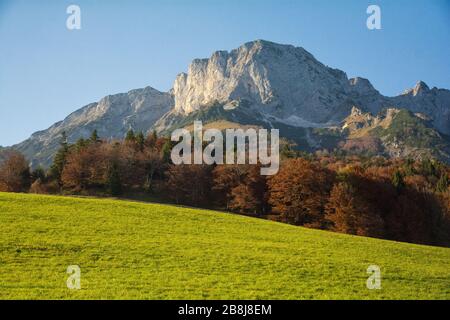Das Berchtesgadener Hochthron in den bayerischen Alpen Stockfoto