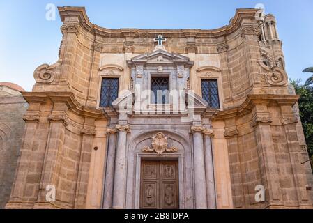 Martorana-Kirche an der Piazza Bellini in der süditalienischen Stadt Palermo, der Hauptstadt der autonomen Region Sizilien Stockfoto