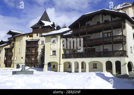 Bivio, idyllisches Bergdorf am Julierpass Stockfoto