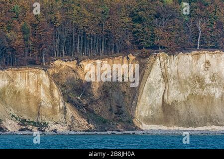 Die Kreideküste der Insel Rügen in Mecklenburg-Vorpommern Stockfoto